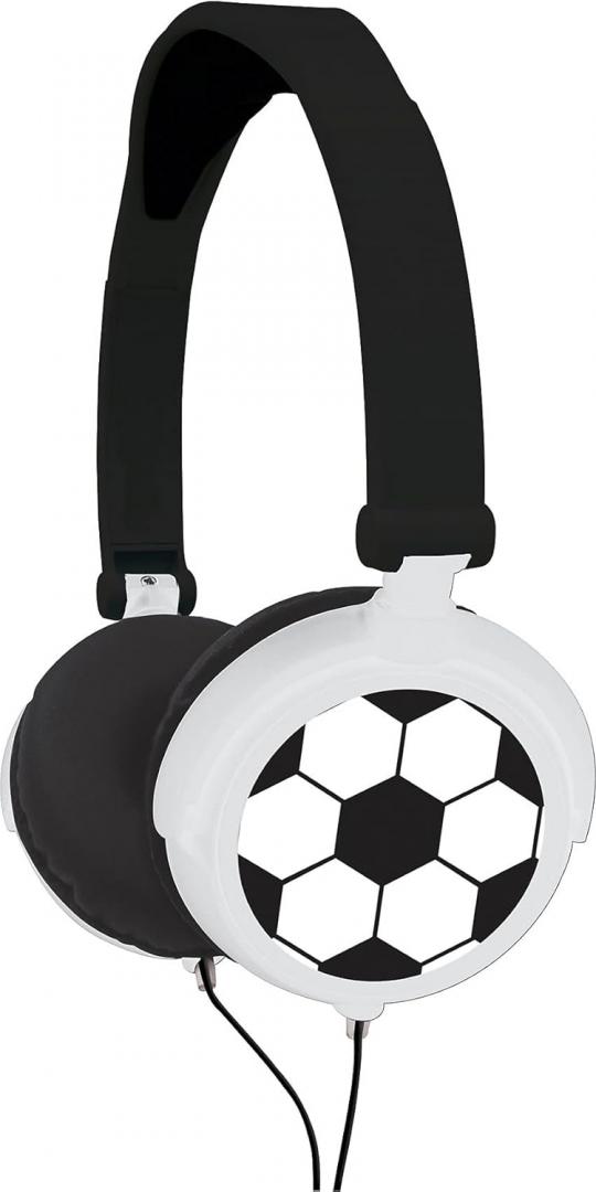 Kufje me kabllo Lexibook Football, stereo, volum i kufizuar 85 dB, shumëngjyrëshe