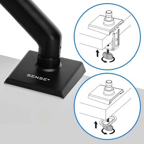 Mbajtëse për monitor SENSE7, 17"-32", e zezë