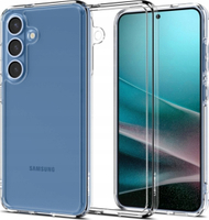 Kutia mbrojtëse Spigen Ultra Hybrid për Samsung Galaxy S25 Plus, transparente, këndet e forcuara, crystal clear