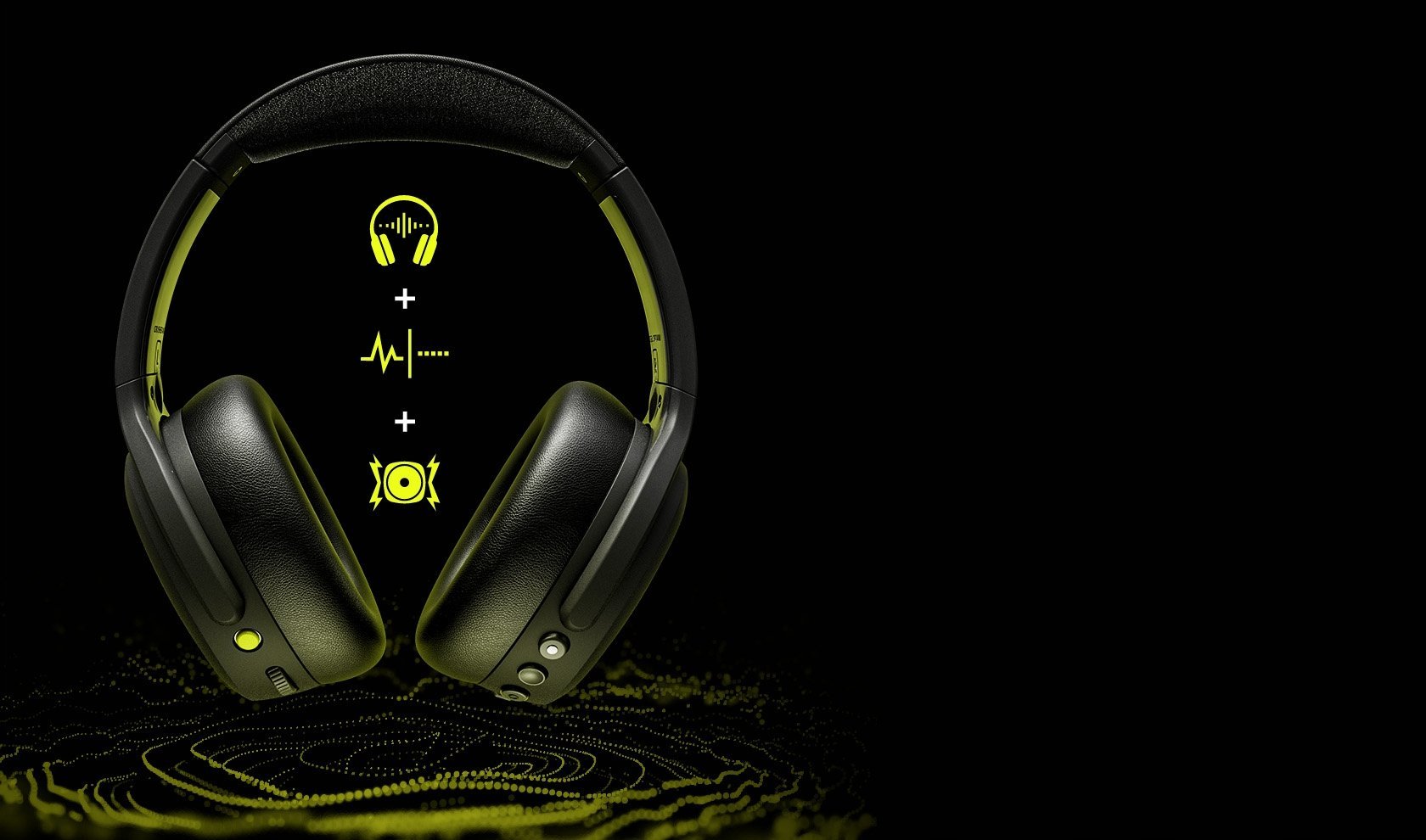 Kufje Skullcandy Crusher ANC 2, over ear, wireless, anulim aktiv i zhurmës, të zeza
