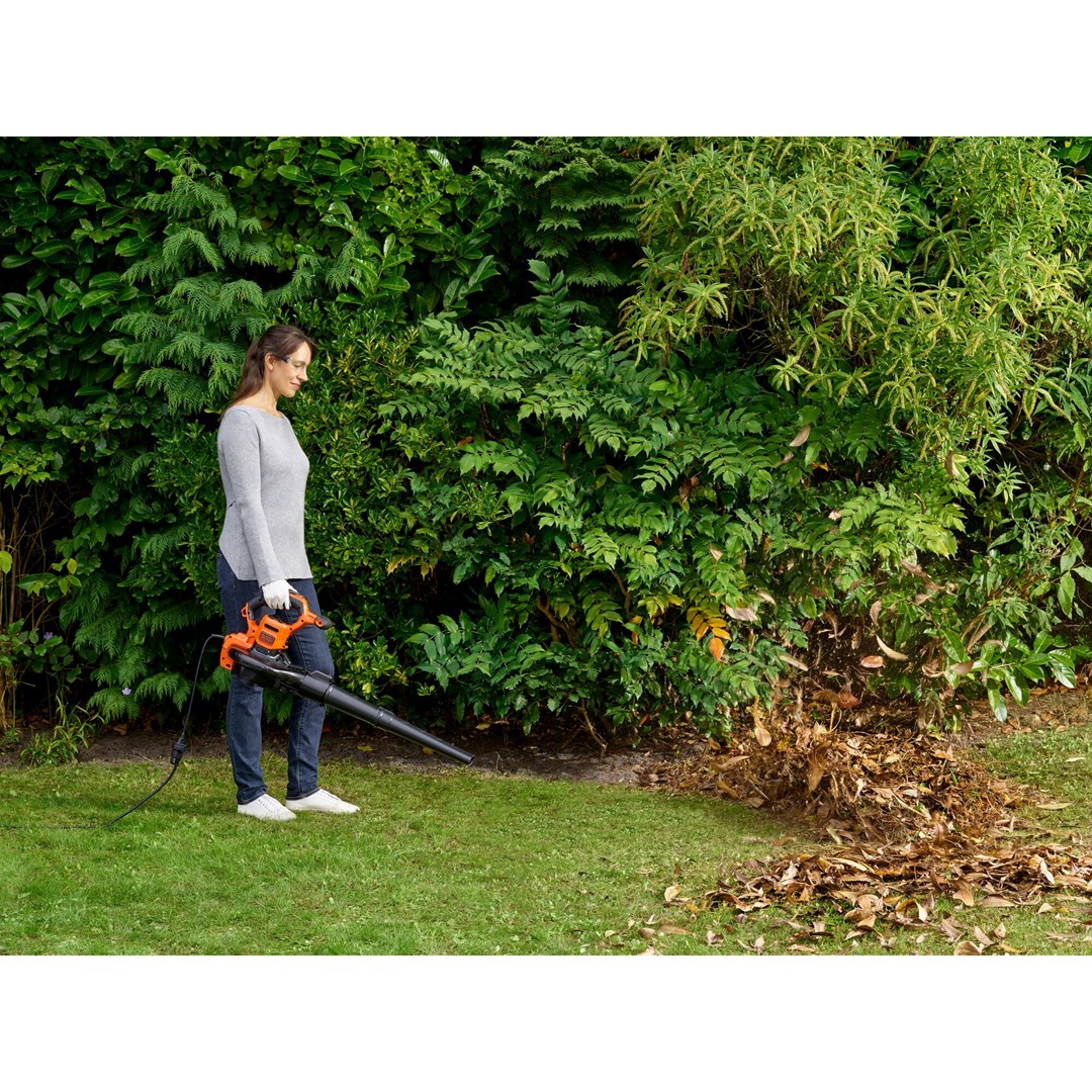 Fshesë kopshti Black&Decker BEBLV300, 3000W, thithëse dhe fryrëse, portokalli