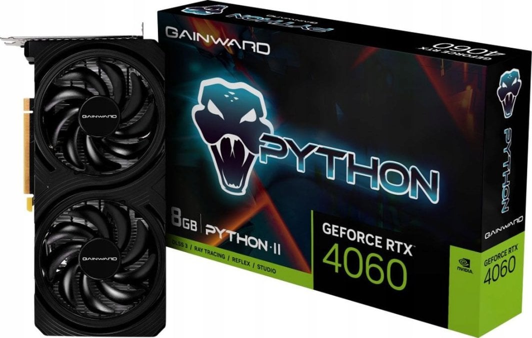 Kartelë grafike Gainward GeForce RTX 4060 Python II 8 GB GDDR6