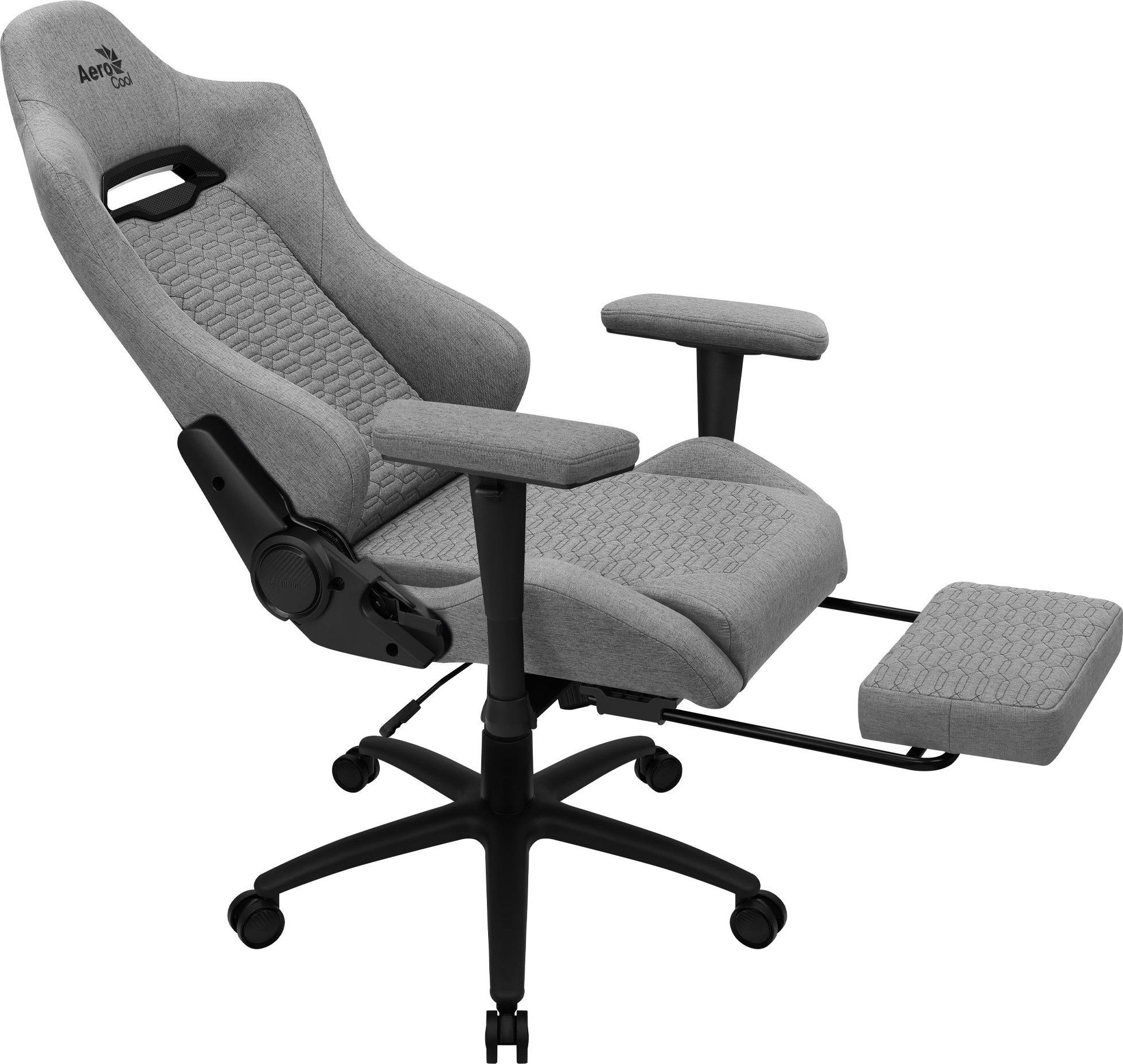 Karrige lojërash Aerocool Royal AeroWeave, deri 150kg, krahë 2D, gri