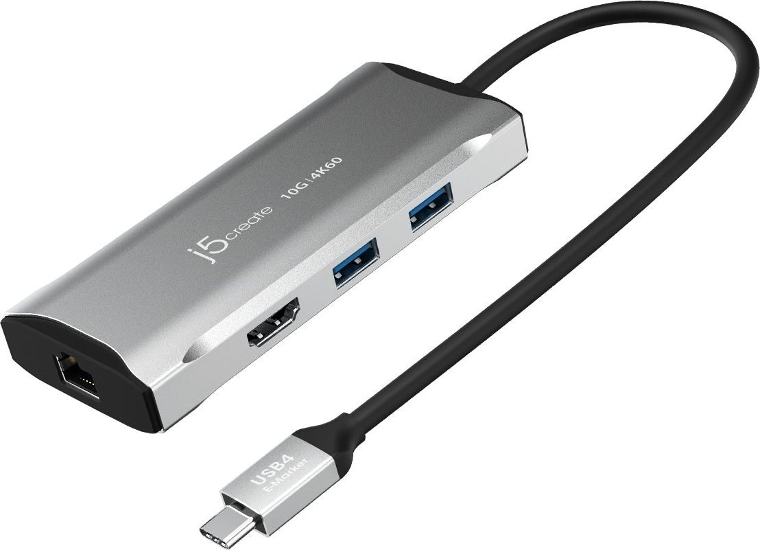 Dock USB C J5create JCD392, 4K 60Hz, 10Gbps, Space Grey