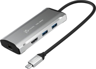 Dock USB C J5create JCD392, 4K 60Hz, 10Gbps, Space Grey