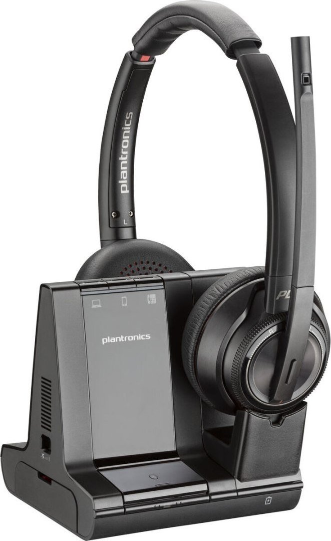 Kufje wireless HP Poly Savi 8220 UC, stereo, USB, të zeza