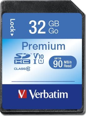 Kartë memorie Verbatim Premium SDHC, 32GB, Class 10