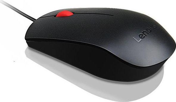 Maus Lenovo Essential, me kabllo, USB, i zi