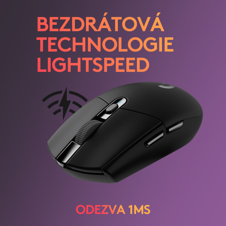 Logitech G305 Глушец, црн