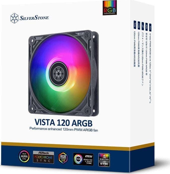 Ftohës SilverStone VISTA 120 ARGB (SST-VS120B-ARGB), 120 mm