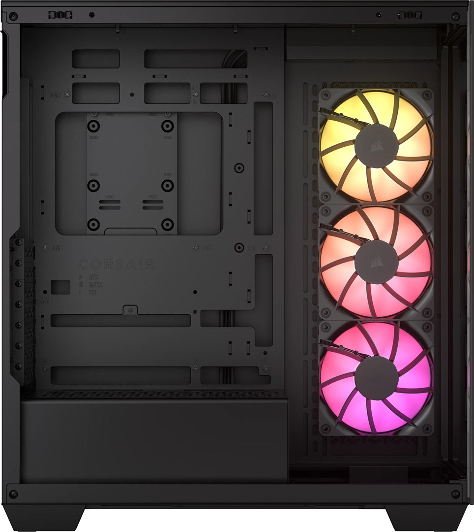Kuti kompjuteri Corsair 3500X Mid Tower, ARGB, e zezë