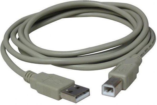 Kabllo Logo, USB-A - USB-B, 3m, i hirtë