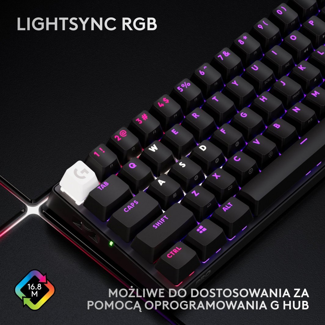 Tastierë Logitech Pro X 60 Lightspeed GX Brown, e zezë