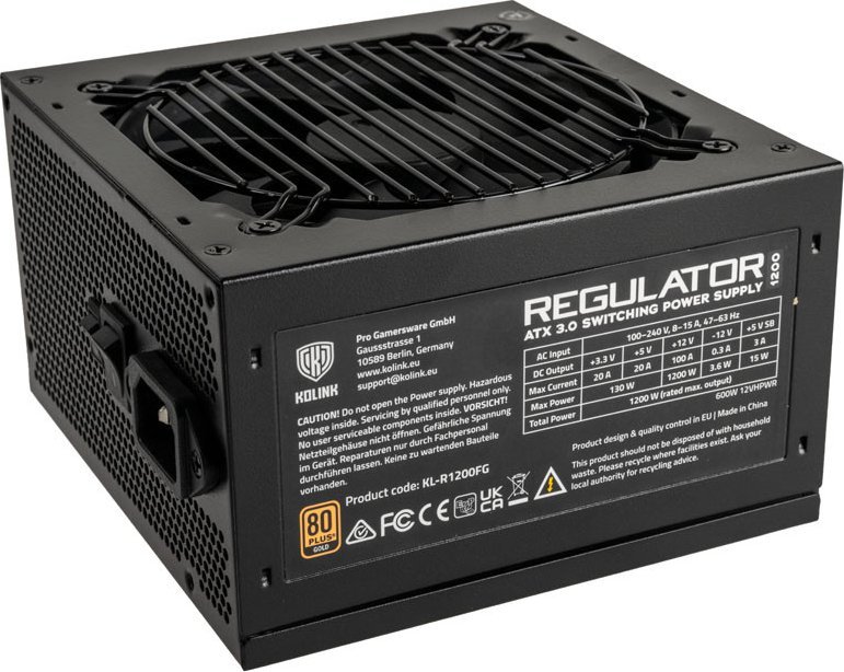 Burim energjie Kolink Regulator KL-R1200FG ATX 3.0, 1200W