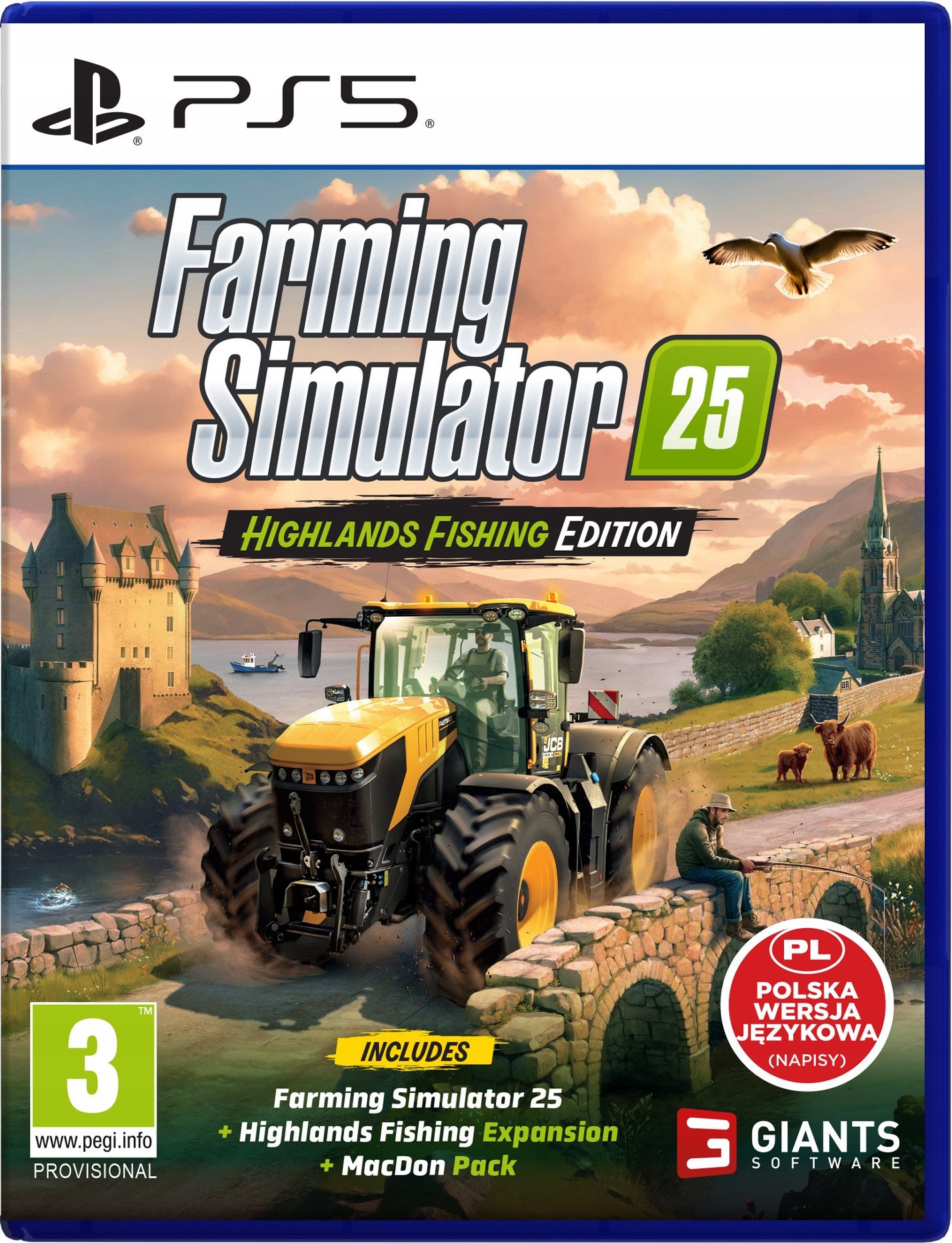 Lojë PS5 Farming Simulator 25 Highlands Fishing Edition, Blu Ray disc