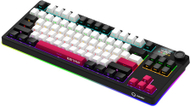 Tastierë gaming Lorgar KBP70TKLW, wireless, mekanike TKL, e zezë e kuqe