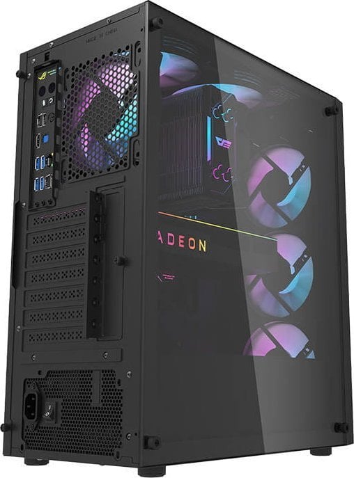 Kasë Darkflash DK351, e zezë, Midi Tower
