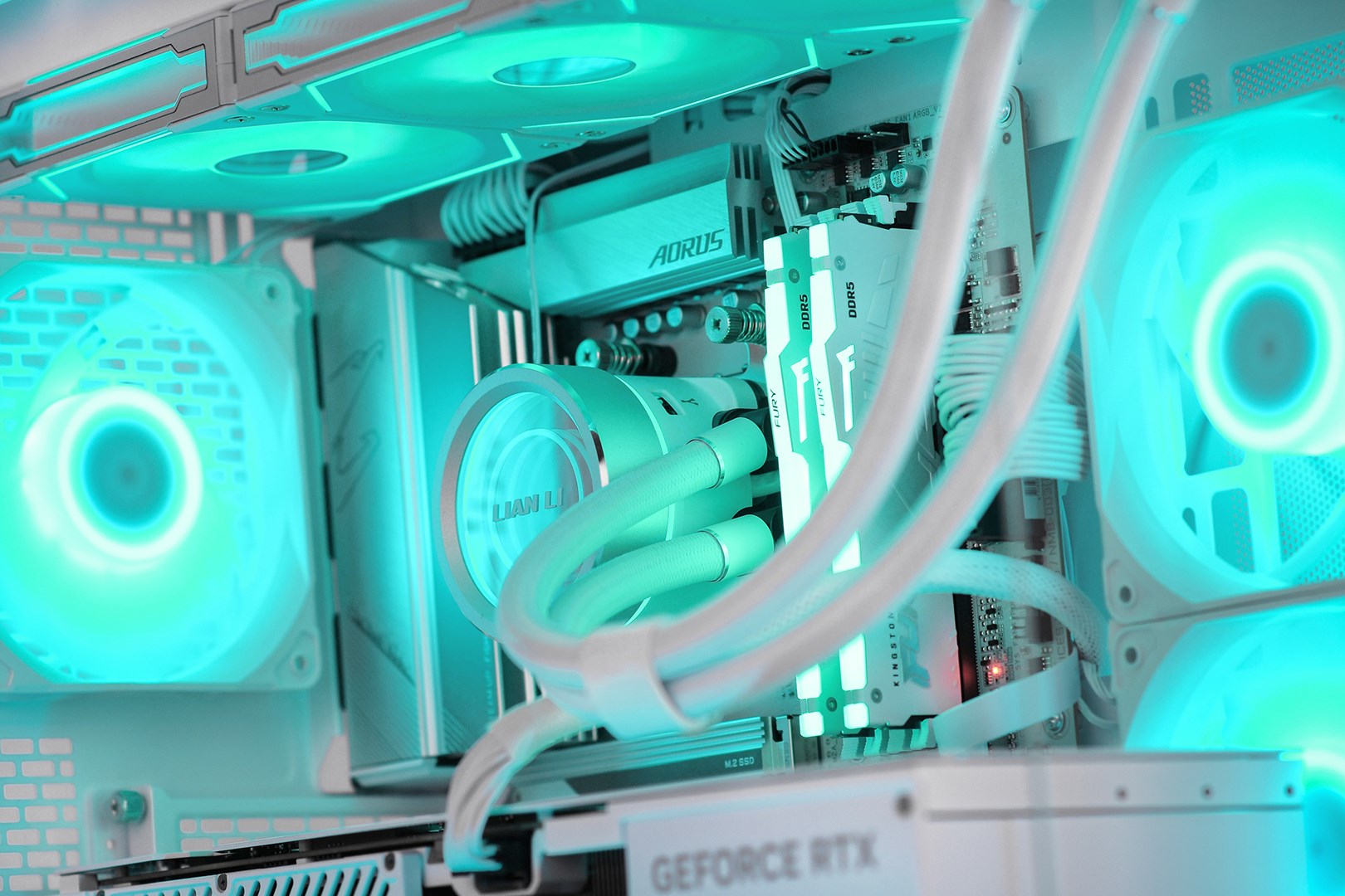 Kompjuter Actina View 7800X3D, 32GB, 1TB, RTX 4070TiS, i bardhë