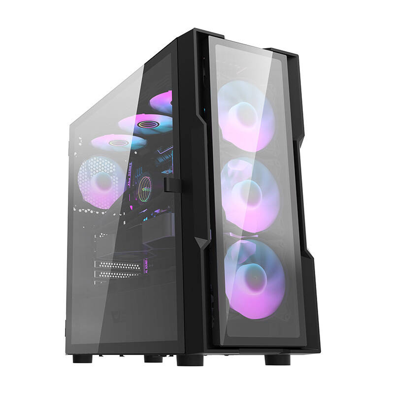 Kornizë kompjuteri Darkflash DK431 Glass, ATX, 4 ventilatorë, e zezë
