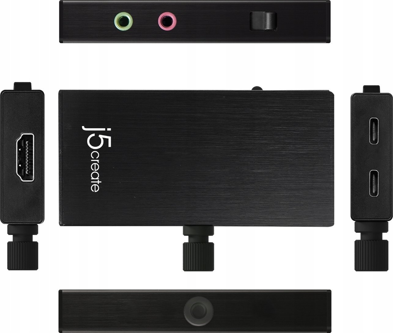 Kartë kapëse video j5create JVA02, Full HD 1080p 60fps, USB A C, e zezë