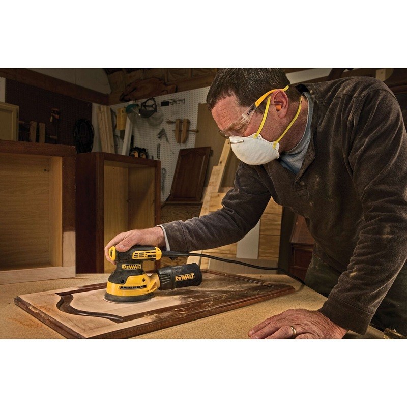 Lëmues orbital Dewalt DWE6423, 280W, 125mm, i verdhë