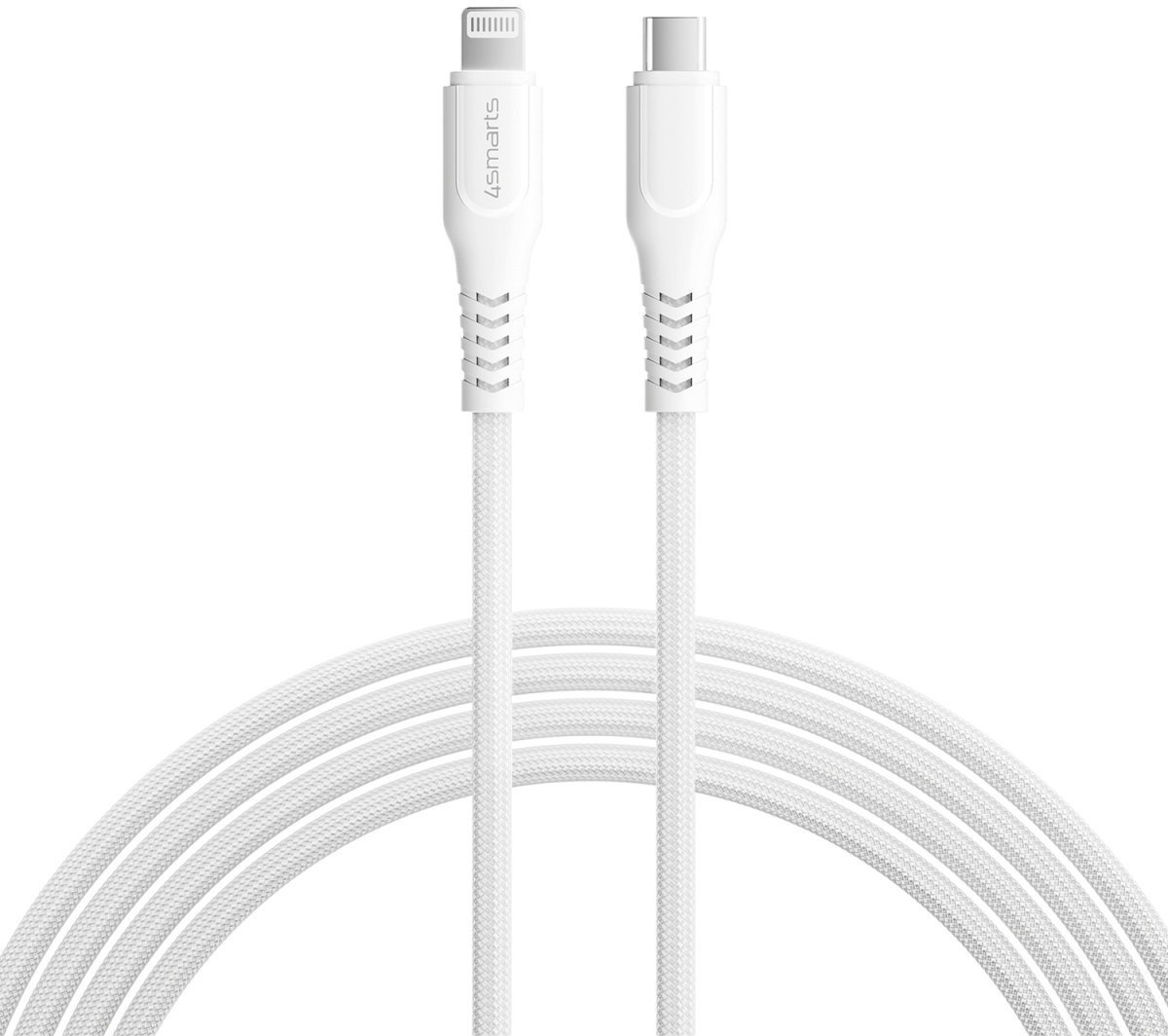 Kabllo Lightning 4smarts 465592, 1.5m, Power Delivery 30W, argjendtë e bardhë