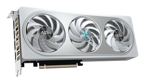Kartë grafike GIGABYTE GeForce RTX 5060 Ti AERO OC, 8GB GDDR7, PCI-E 5.0, e bardhë