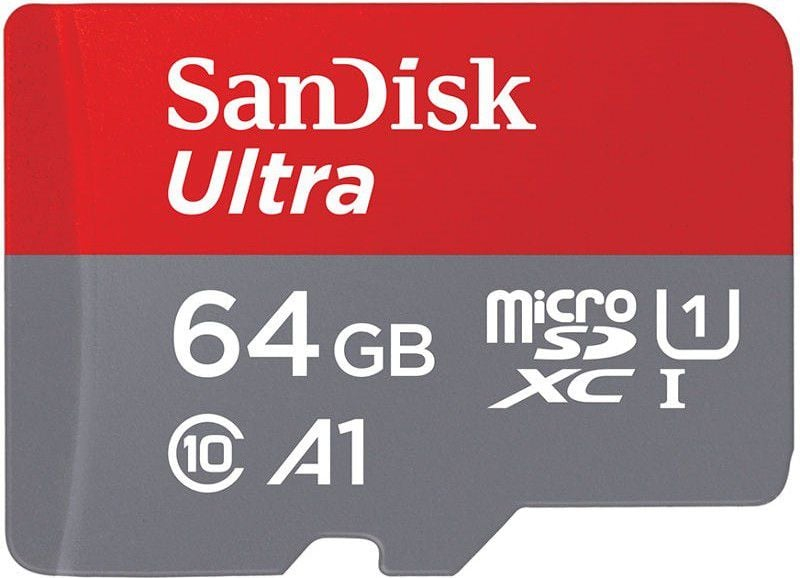 Kartë memorie SanDisk Ultra MicroSDXC, 64GB, Class 10 UHS I