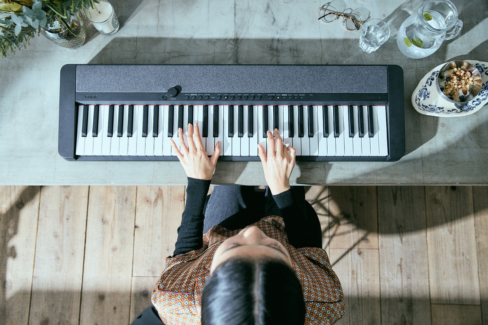 Tastierë Casio Casiotone CTS1, 61 taste, Touch Sensitive, e zezë