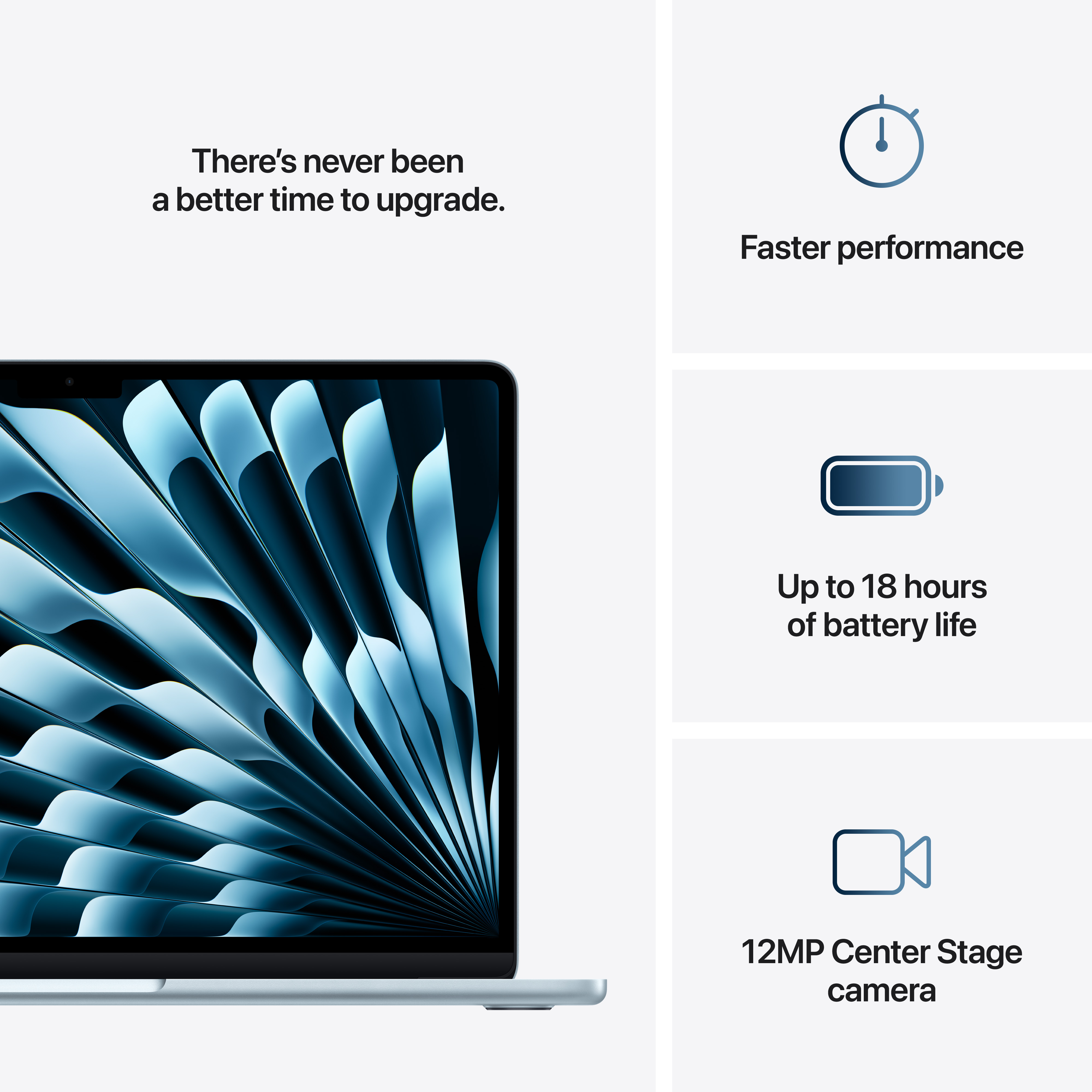Apple MacBook Air, 13.6", M4 10-core, 16GB, 512GB SSD, 10-core GPU, Sky Blue