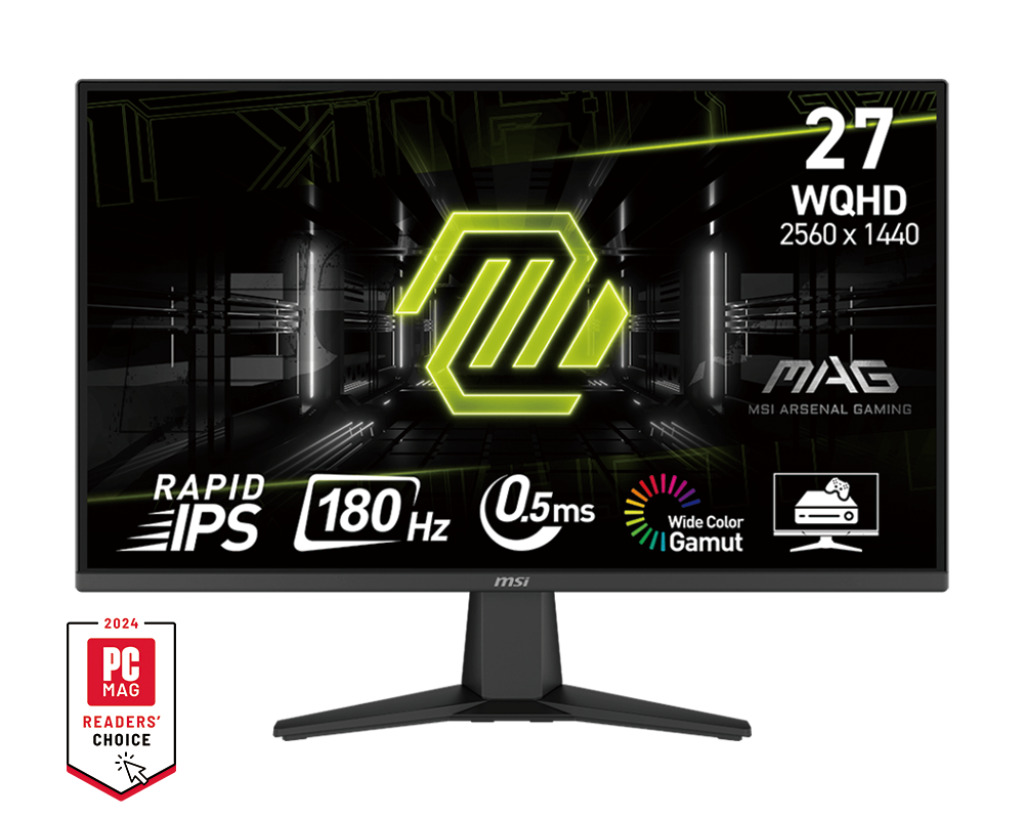 Monitor MSI MAG 275QF 27″, Rapid IPS 2560×1440, 180 Hz, 0.5 ms, HDMI×2/DP, i zi