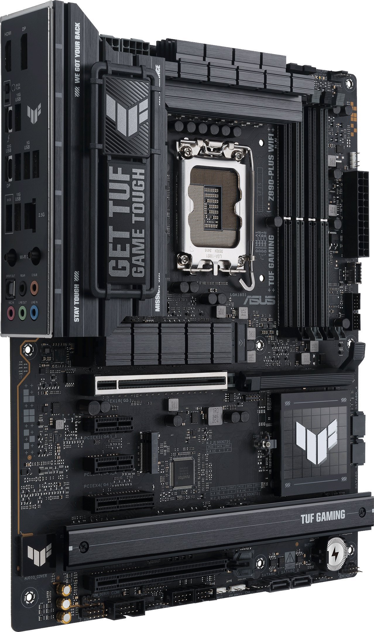 Pllakë amë ASUS TUF Gaming Z890 Plus WiFi, Intel LGA 1851, DDR5, ATX