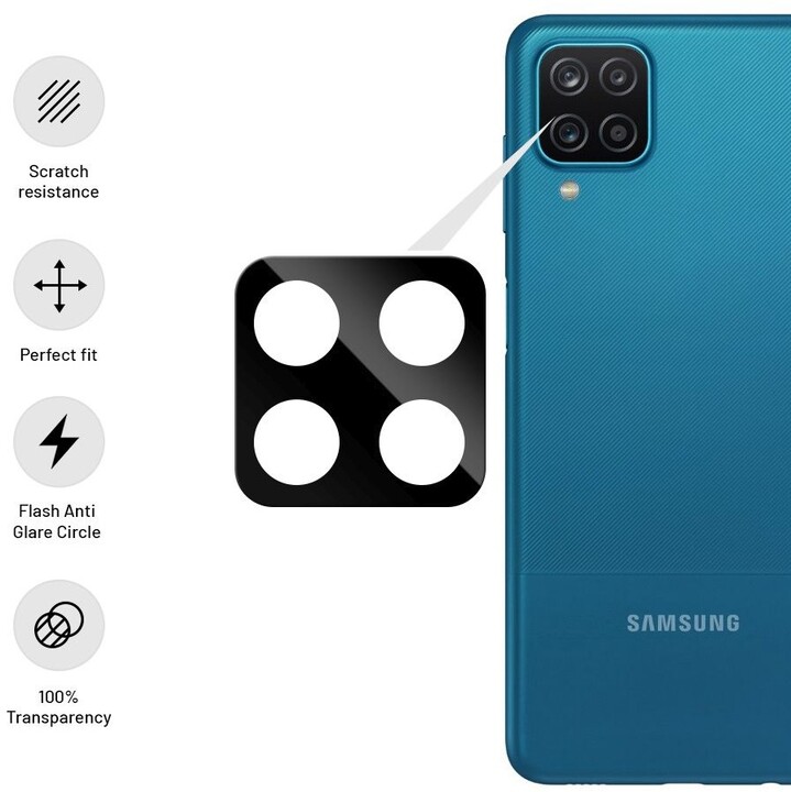 Xham mbrojtës FIXED për kamerë për Samsung Galaxy A12