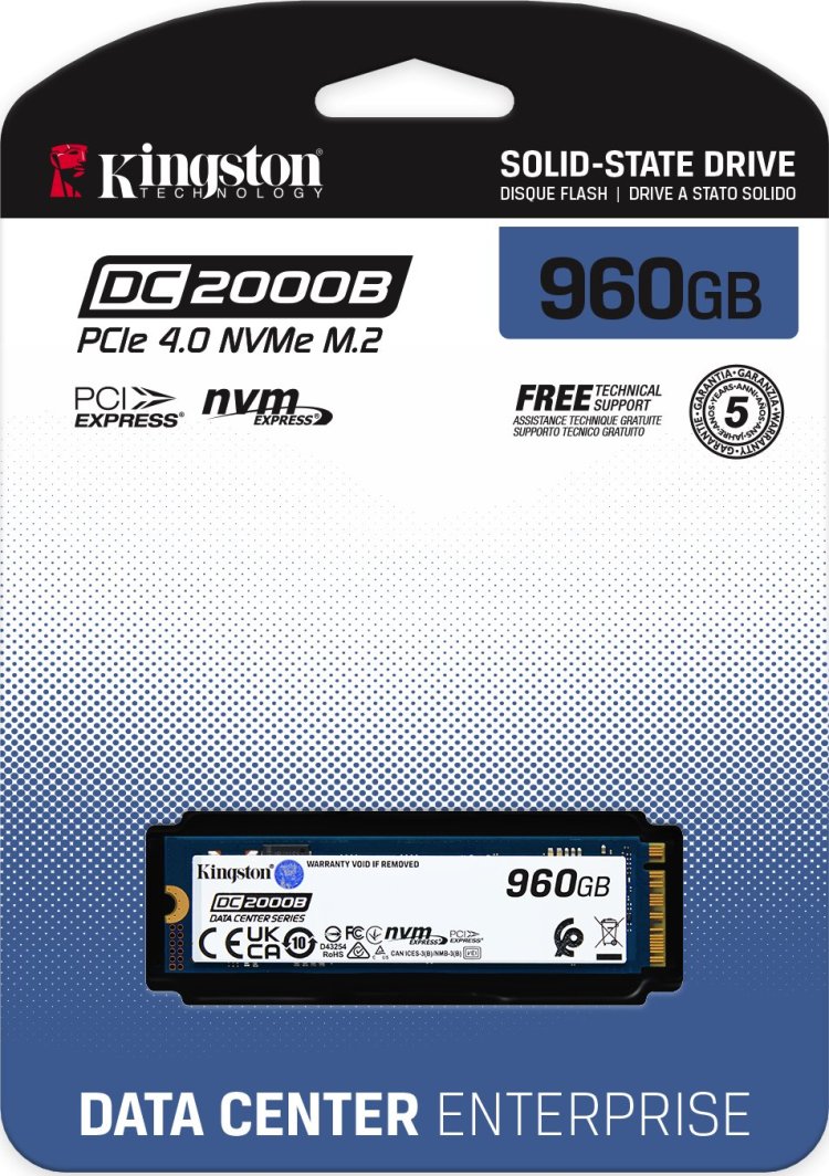 Disk SSD Kingston DC2000B, 960GB, PCI-E x4 Gen 4 NVMe