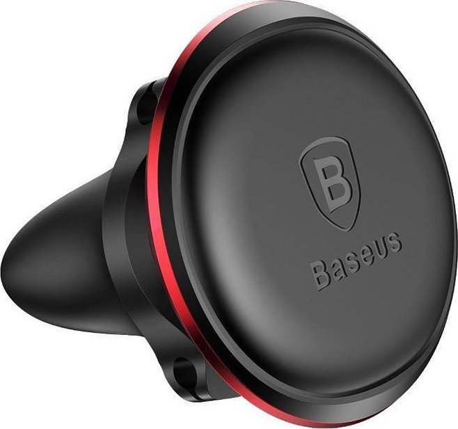 Mbajtës magnetik për veturë Baseus Magnetic Air Vent, montim në grilë ajri, kokë rrotulluese 360°, i zi