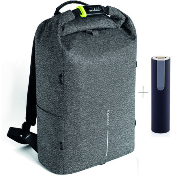 Çantë për laptop 15.6'' dhe tablet 12.9'' XD Design Bobby Urban, ngjyrë hiri