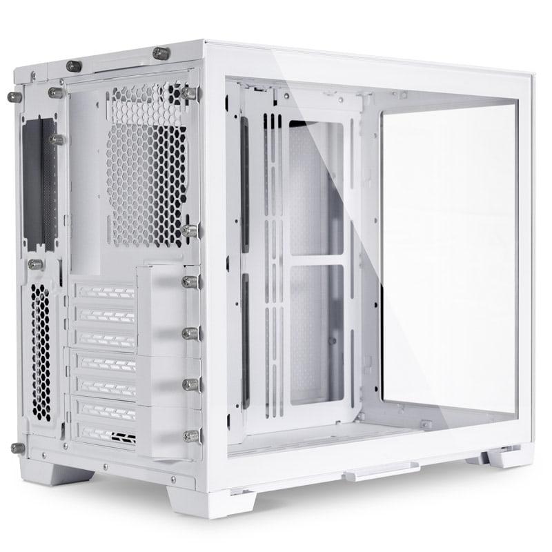 Kasa PC Lian Li O11 Dynamic Mini Snow Edition, ATX Micro ATX Mini ITX, xham i temperuar, e bardhë