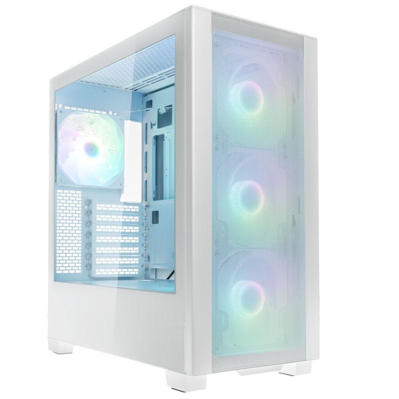 Kasa PC Phanteks XT Pro Ultra, Mid Tower, 4 ventilatorë RGB, USB C 3.2 Gen2, e bardhë