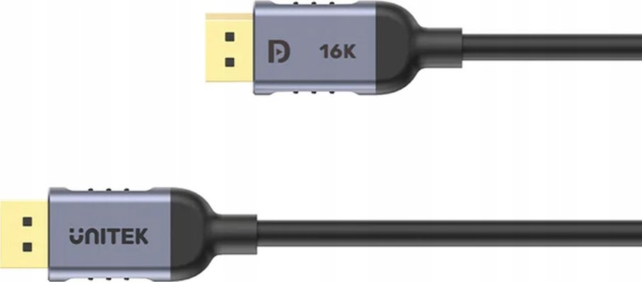 Kabllo DisplayPort Unitek, 2.1, 8K 120Hz, 3m, e zezë