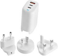 Karikues Acer GaN, 65W, USB-A, 2x USB-C, EU + UK, i bardhë