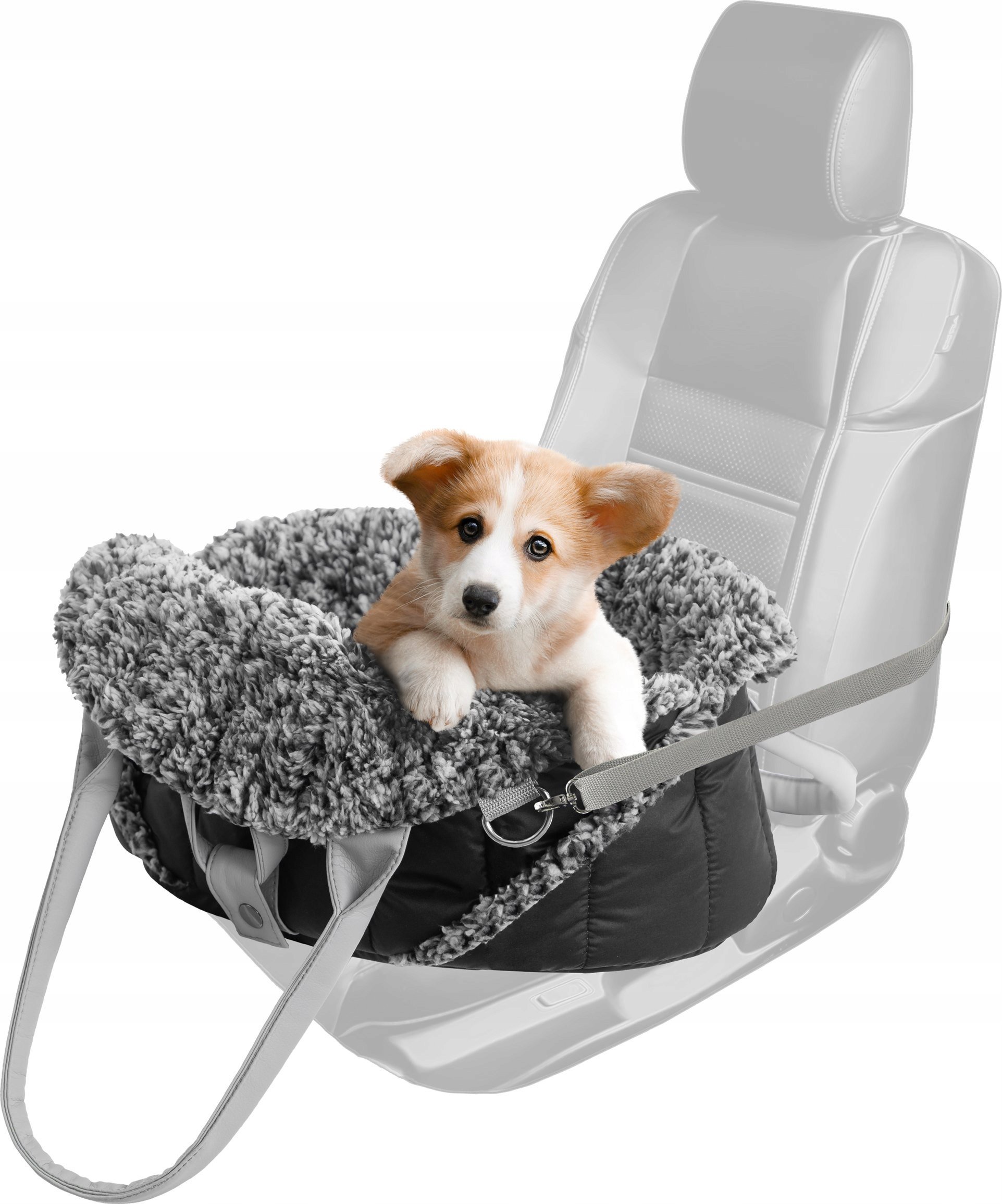 Çantë transporti 3in1 për qen ose mace Small, 38x24x28 cm, e zezë