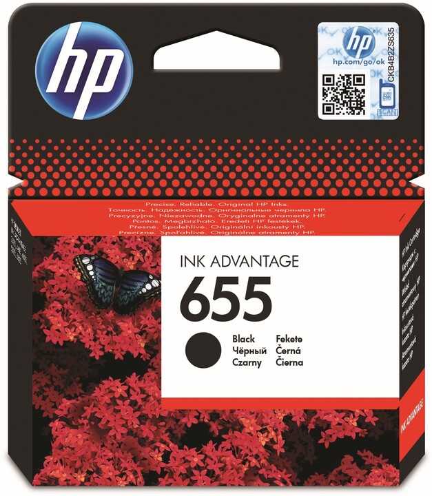 Ngjyrë për printer HP (CZ109AE) - seria 655, e zezë