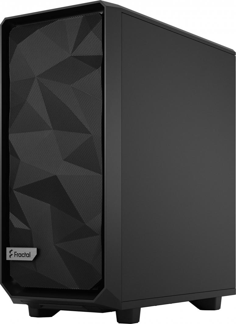 Kasë Fractal Design Meshify 2 Compact Solid, e zezë, Midi Tower