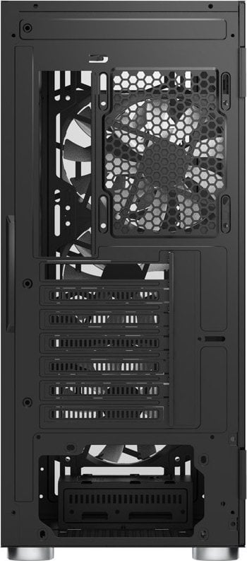 Kasë Montech X3 Mesh Mid Tower, RGB, Tempered Glass, e zezë