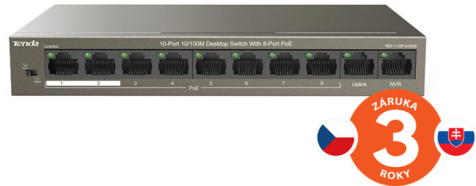 Switch Tenda TEF1110P-8-63W