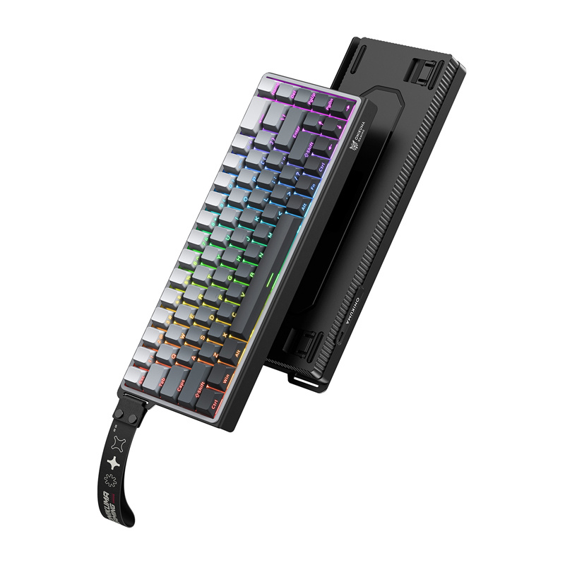 Tastierë gaming ONIKUMA G69, 68 taste, ndriçim ARGB, English US, e zezë