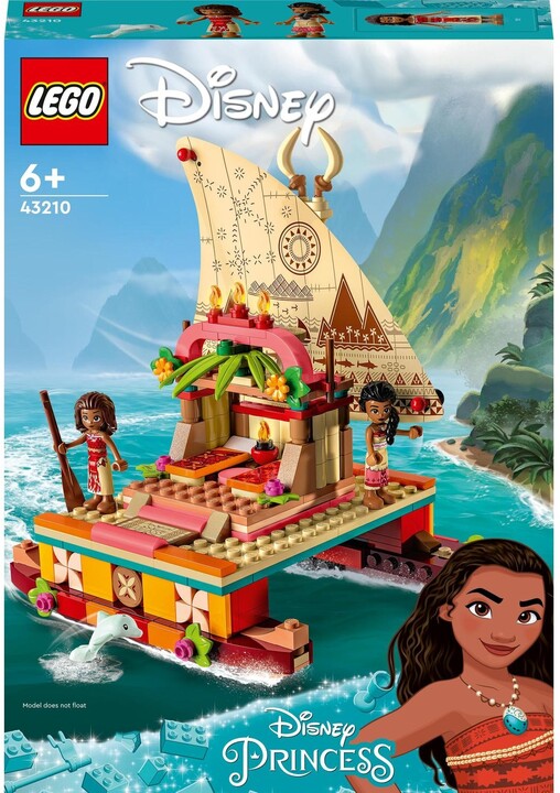 Set LEGO® Disney princess 43210 Viana and her discovery ship, 321 pjesë