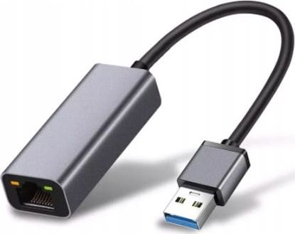 Adapter rrjeti ZENWIRE USB 3.0 në Ethernet RJ45, 100 Mbps, metalik argjendtë