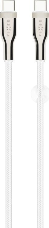 Kабел USB-C во USB-C FIXED, 2 m, 100W PD, бел