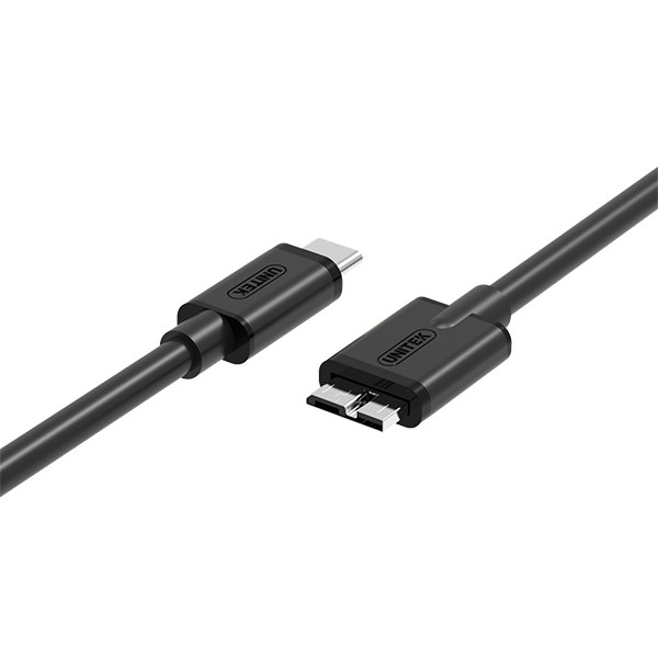 Kabllo Unitek, USB C / Micro-USB B, 1 m, e zezë